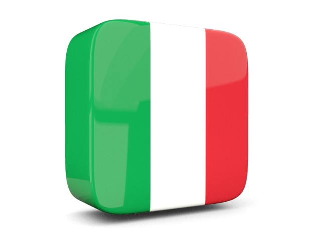 3D photo of the flag of Italy
